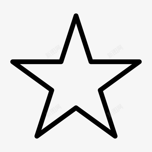 明星最爱关注图标svg_新图网 https://ixintu.com ios 关注 喜欢 明星 最爱 用户界面轮廓 网页设计 评级