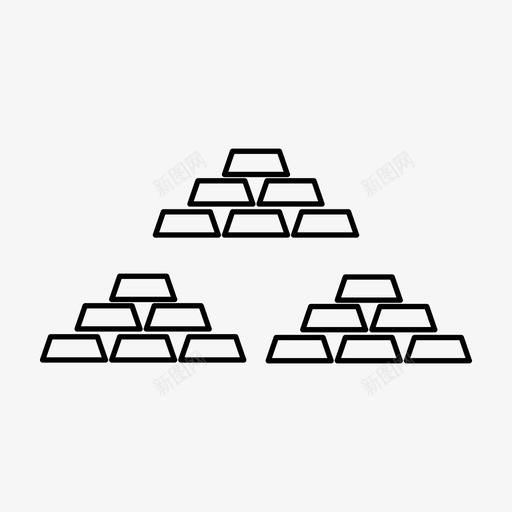 黄金货币基金图标svg_新图网 https://ixintu.com ios概述 基金 用户界面 白银 网络 财富 货币 金条 黄金