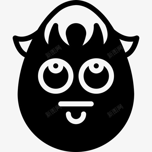 内疚表情4充满图标svg_新图网 https://ixintu.com 充满 内疚 犯错 表情4