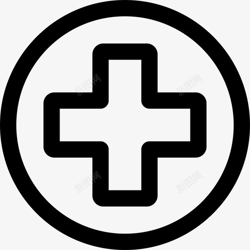 医院健康生活方式2直系图标svg_新图网 https://ixintu.com 健康生活方式2 医院 直系