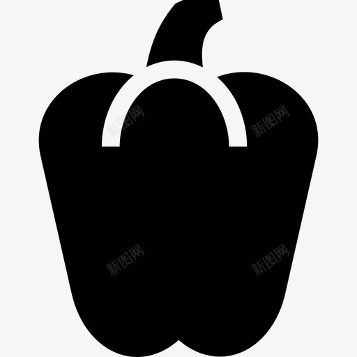 辣椒甜椒红色图标svg_新图网 https://ixintu.com 甜椒 红色 蔬菜 辣椒