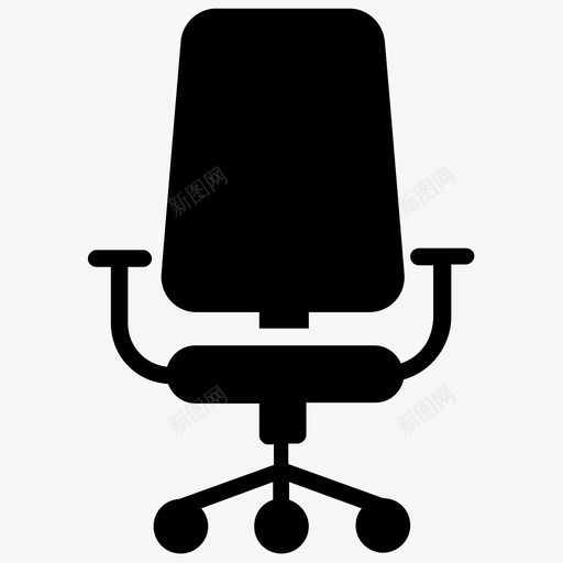办公椅行政椅网格椅图标svg_新图网 https://ixintu.com 办公家具 办公椅 手机银行和在线支付字形图标 网格椅 行政椅