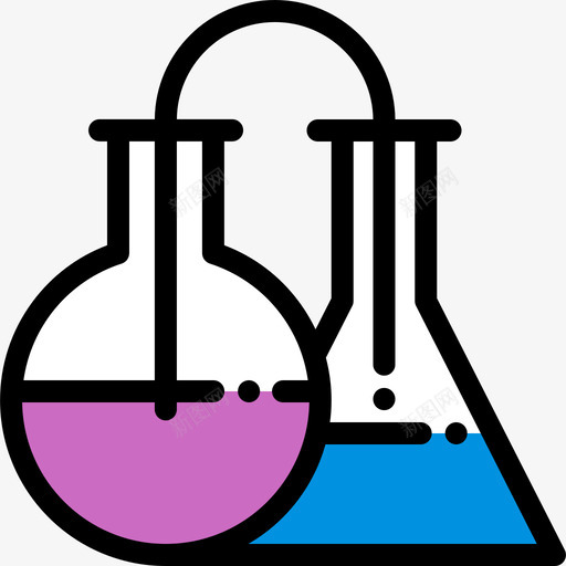 烧瓶研究科学4线性颜色图标svg_新图网 https://ixintu.com 烧瓶 研究科学4 线性颜色