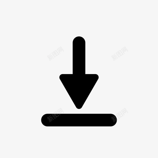 从下到下向下箭头图标svg_新图网 https://ixintu.com 从下到下 向下箭头