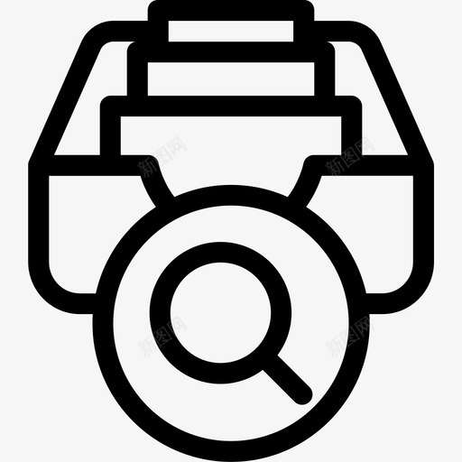收件箱存档文档图标svg_新图网 https://ixintu.com 存储 存档 搜索 收件箱 文档