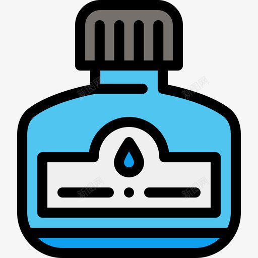 墨水艺术工作室5线性颜色图标svg_新图网 https://ixintu.com 墨水 线性颜色 艺术工作室5