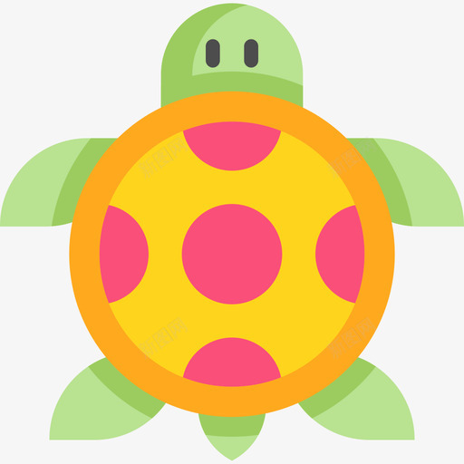乌龟海洋生物7扁平图标svg_新图网 https://ixintu.com 乌龟 扁平 海洋生物7