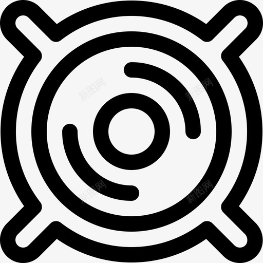 音箱迪斯科舞厅线线性图标svg_新图网 https://ixintu.com 线性 迪斯科舞厅线 音箱