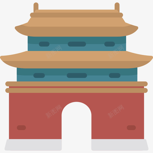 明十三陵碑13座平地图标svg_新图网 https://ixintu.com 平地 明十三陵 碑13座