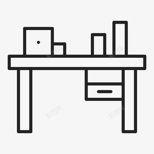 办公桌办公室工作室图标svg_新图网 https://ixintu.com 办公室 办公桌 工作区 工作室 桌子