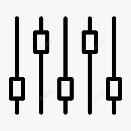 均衡器更改配置图标svg_新图网 https://ixintu.com ios大纲 web 均衡器 更改 用户界面 筛选器 设置 配置