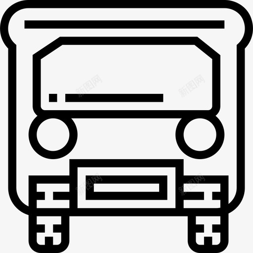 卡车车头直线图标svg_新图网 https://ixintu.com 卡车 直线 车头