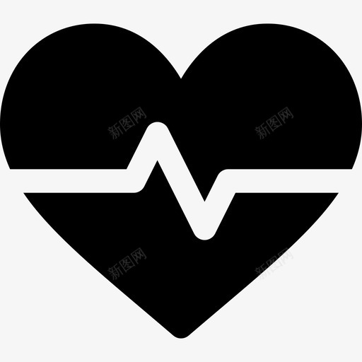 心电图健康生活方式3充盈图标svg_新图网 https://ixintu.com 健康生活方式3 充盈 心电图