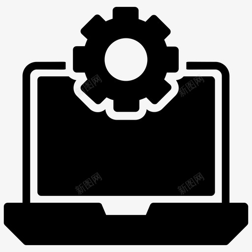 处理笔记本设置设置管理图标svg_新图网 https://ixintu.com 云托管字形图标 处理 笔记本电脑处理 笔记本设置 系统处理 设置管理
