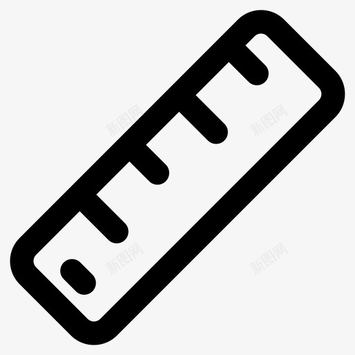 测量直尺图标svg_新图网 https://ixintu.com 测量 直尺