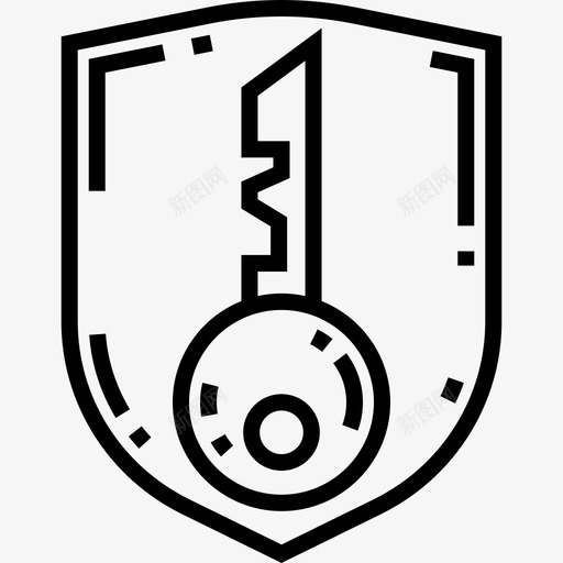 安全网络13线性图标svg_新图网 https://ixintu.com 安全 线性 网络13
