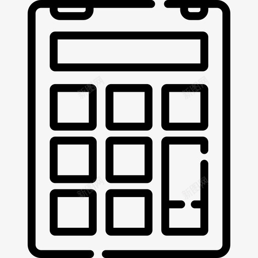 计算器ui接口2线性图标svg_新图网 https://ixintu.com ui接口2 线性 计算器
