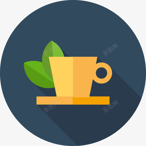 茶杯健康和水疗4扁平图标svg_新图网 https://ixintu.com 健康和水疗4 扁平 茶杯