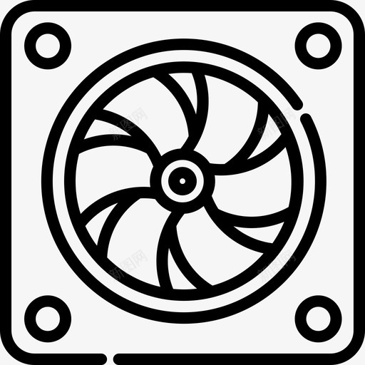冷却器技术5线性图标svg_新图网 https://ixintu.com 冷却器 技术5 线性