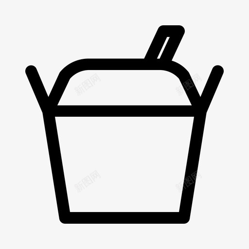 饭盒快餐图标svg_新图网 https://ixintu.com 快餐 饭盒