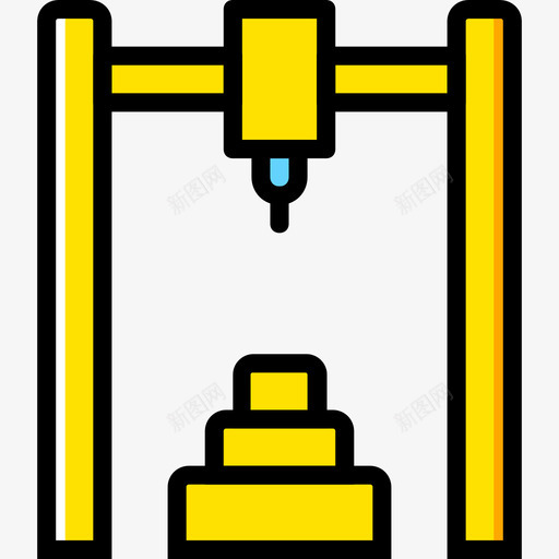 工业机器人工业8黄色图标svg_新图网 https://ixintu.com 工业8 工业机器人 黄色