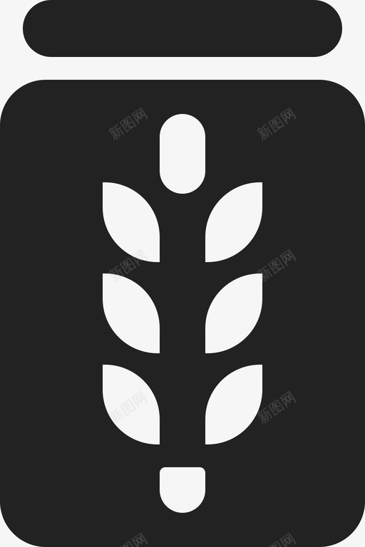 面粉面粉袋食品图标svg_新图网 https://ixintu.com 小麦 锅 面粉 面粉袋 食品