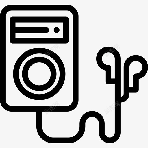 Ipod健康生活方式9线性图标svg_新图网 https://ixintu.com Ipod 健康生活方式9 线性