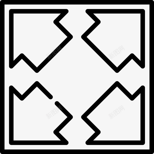 调整大小要素6线性图标svg_新图网 https://ixintu.com 线性 要素6 调整大小