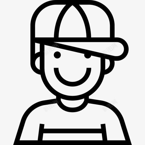 伙计人物化身4直系图标svg_新图网 https://ixintu.com 人物化身4 伙计 直系