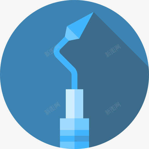 牙周刮除器牙科护理6扁平图标svg_新图网 https://ixintu.com 扁平 牙周刮除器 牙科护理6