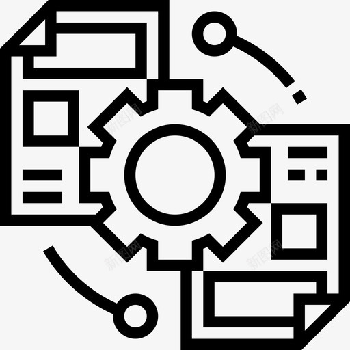 分析研究和分析2线性图标svg_新图网 https://ixintu.com 分析 研究和分析2 线性