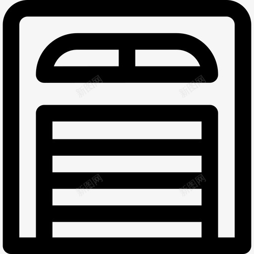 车库建筑施工9线性图标svg_新图网 https://ixintu.com 建筑施工9 线性 车库