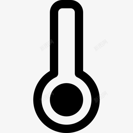 温度计天气61线性图标svg_新图网 https://ixintu.com 天气61 温度计 线性