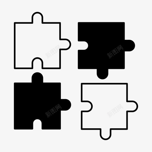 拼图迷惑眩晕图标svg_新图网 https://ixintu.com ios 广告 拼图 拼图块 旋转 游戏 眩晕 网页设计字形 营销 迷惑