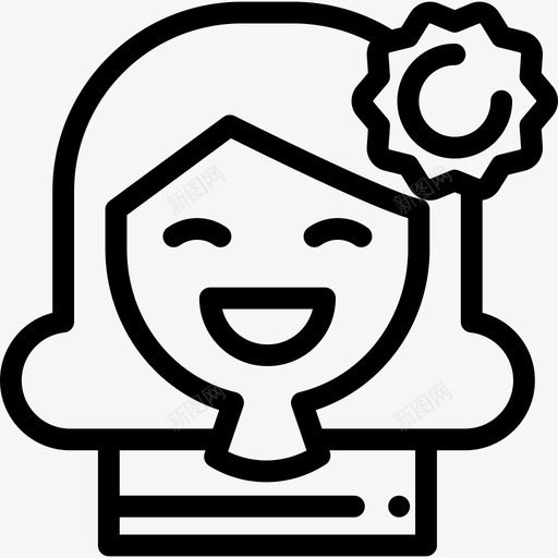 幸福心理学6线性图标svg_新图网 https://ixintu.com 幸福 心理学6 线性