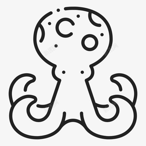 章鱼动物无脊椎动物图标svg_新图网 https://ixintu.com 动物 无脊椎动物 海洋 海洋生物 章鱼