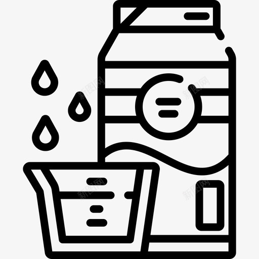牛奶面包店16直系图标svg_新图网 https://ixintu.com 牛奶 直系 面包店16
