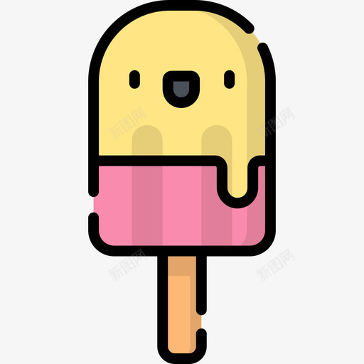 冰棒生日10线颜色图标svg_新图网 https://ixintu.com 冰棒 生日10 线颜色
