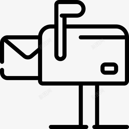 邮箱日常事务对象操作线性图标svg_新图网 https://ixintu.com 日常事务对象操作 线性 邮箱