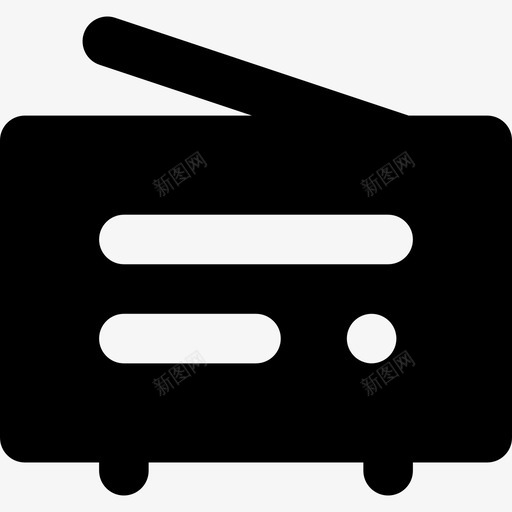 收音机天线音乐图标7已填充svg_新图网 https://ixintu.com 已填充 收音机天线 音乐图标7