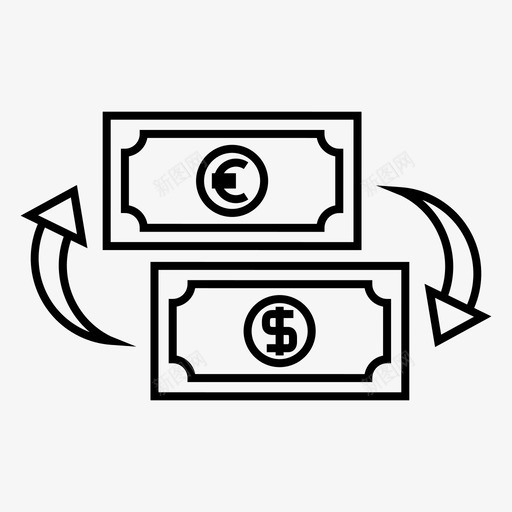 货币外汇金融图标svg_新图网 https://ixintu.com 外汇 货币 金融