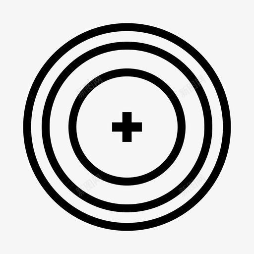瞄准聚焦射击图标svg_新图网 https://ixintu.com 射击 教学大纲 瞄准 聚焦