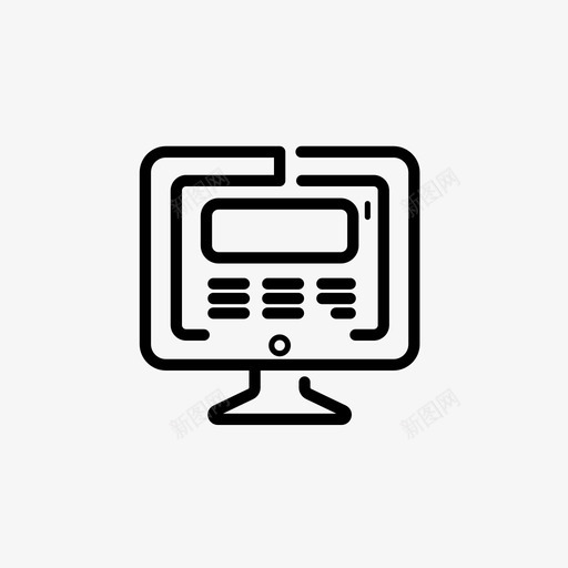 页面管理模板图标svg_新图网 https://ixintu.com web 业务和市场营销集1 模板 管理 页面