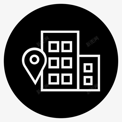 办公地点办公地址个人识别码地址图标svg_新图网 https://ixintu.com 个人识别码地址 位置和导航减去前面 公寓地址 办公地址 办公地点 学校地址
