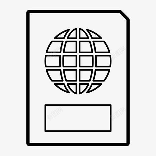 护照机场飞行签证图标svg_新图网 https://ixintu.com 商务概要 护照 旅行 机场 飞行签证