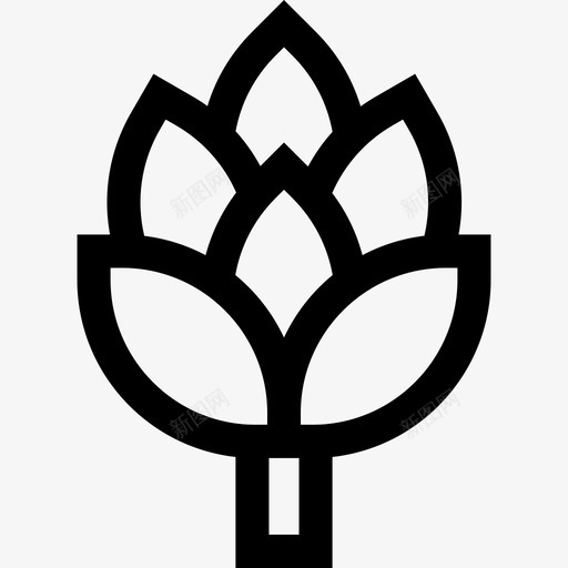 朝鲜蓟自然18直系图标svg_新图网 https://ixintu.com 朝鲜蓟 直系 自然18