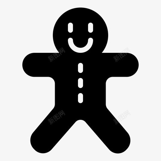 姜饼蛋糕圣诞节冬天图标svg_新图网 https://ixintu.com 冬天 圣诞节 圣诞节和冬天雕文 姜饼蛋糕