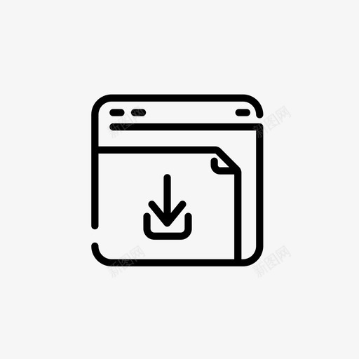 网页表格图标svg_新图网 https://ixintu.com 下载 商务和营销集3 网页 表格