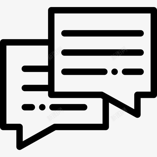 聊天商务51直系图标svg_新图网 https://ixintu.com 商务51 直系 聊天