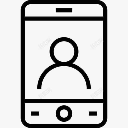 智能手机网络和通信2线性图标svg_新图网 https://ixintu.com 智能手机 线性 网络和通信2